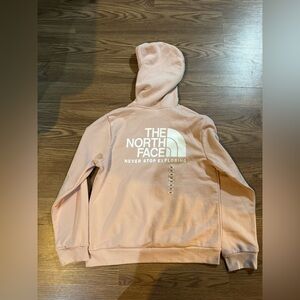 The North Face Light Pink Hoodie with Logo